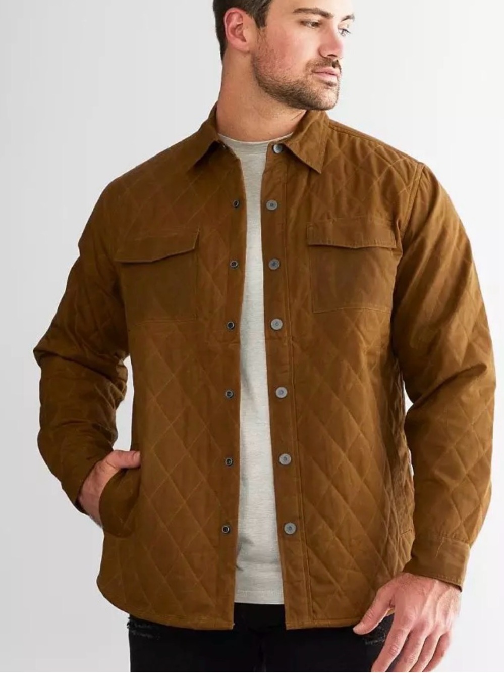 DAKOTA grizzly Remington quilted jacket in Brown